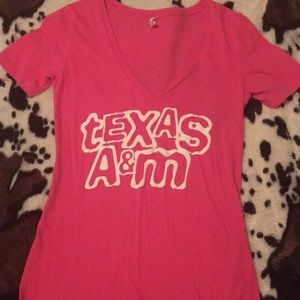 Pink Texas A&M shirt
